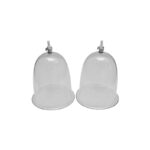 Replacement contoured vacuum breast cups for enhancement pump
