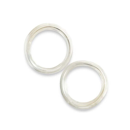 Silicone breast cup comfort rings for vacuum breast enhancement cups