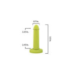 Softilate Silk Size 2 Vaginal Dilator 3.1 x 0.55 inches, comfortable beginner-friendly dilator trusted by physical therapists for painful sex, post-surgery recovery, and gender affirmation therapy