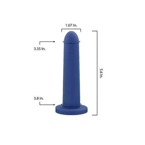 Softilate Silk Size 6 Vaginal Dilator 5.6 x 1.07 inches, comfortable silicone dilator trusted by physical therapists for painful sex, post-surgery recovery, and gender affirmation therapy