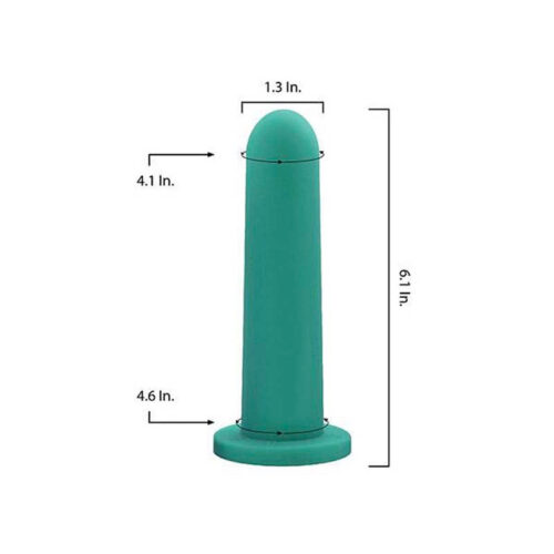 Softilate Silk Size 7 Vaginal Dilator 6.1 x 1.3 inches, comfortable silicone dilator trusted by physical therapists for painful sex, post-surgery recovery, and gender affirmation therapy