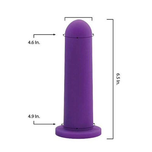 Softilate Silk Size 8 Vaginal Dilator 6.5 x 1.5 inches, comfortable advanced silicone dilator for vaginismus, vaginal atrophy, gender affirmation therapy, and pelvic pain relief